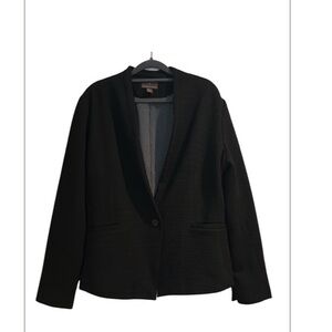 Fenn Wright Mason Black Textured Women’s One Button Blazer Size XL